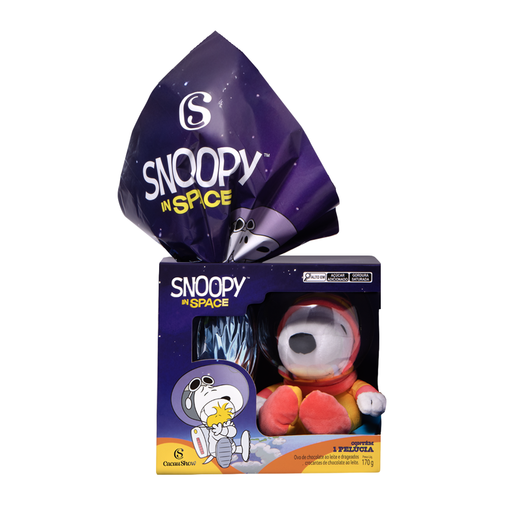 Ovo Snoopy in Space Chocolate Cacau